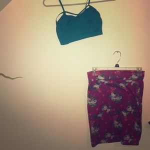 Fun skirt and bandeau pair!